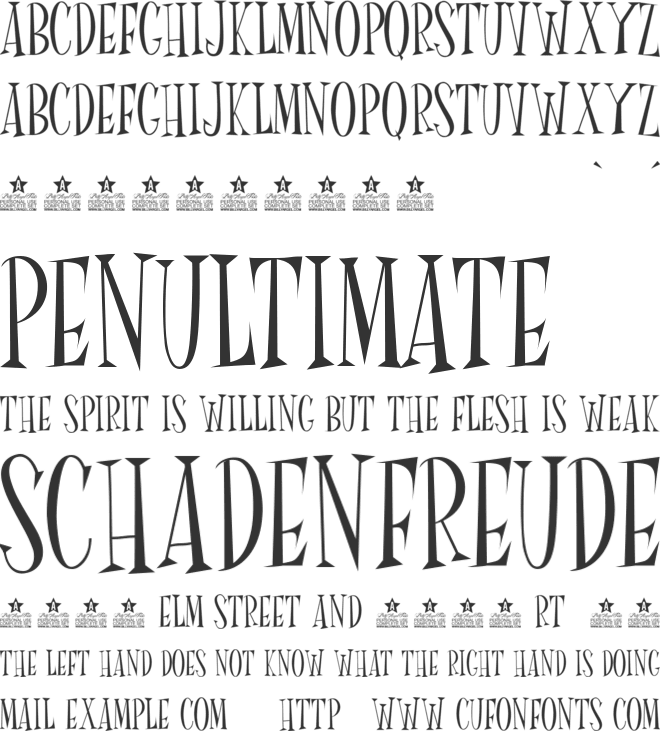 Mr Fink font preview