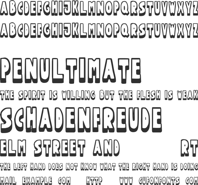 FuntleCaps font preview
