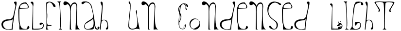 delfinah un Condensed Light font