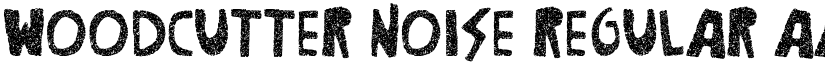 Woodcutter Noise Regular font