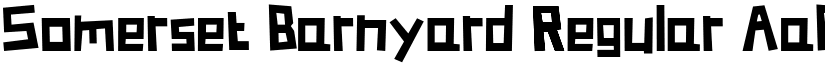 Somerset Barnyard Regular font