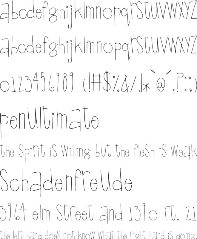 Scrapbuckets font preview