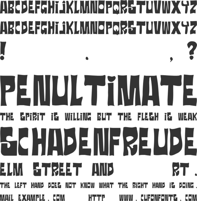 Ratanegra font preview