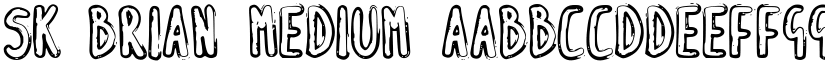 SK_BRIAN Medium font