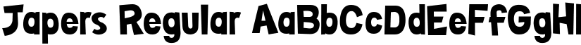 Japers Regular font