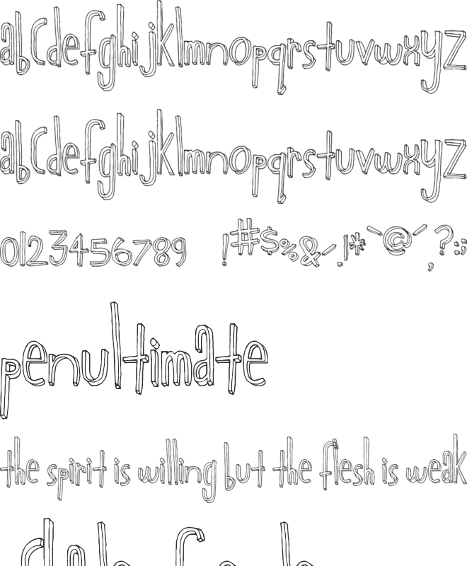 PrivateFort font preview