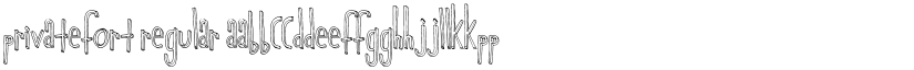 PrivateFort Regular font