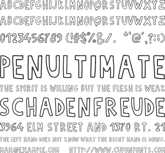 Fuente Manerismo font preview