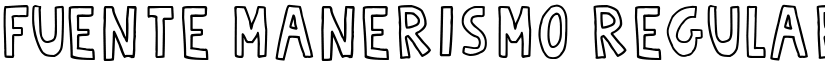 Fuente Manerismo Regular font