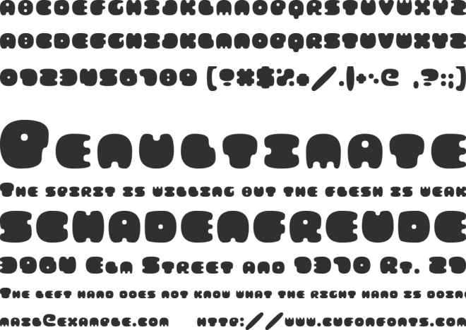 FATS ARE GOOD font preview