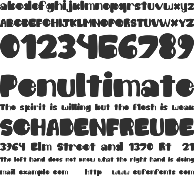 CHICO font preview