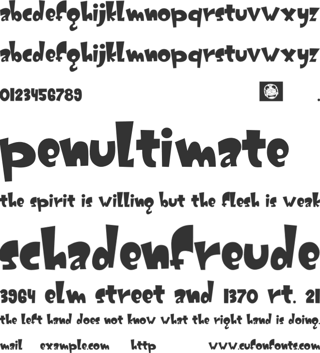 GATOT KACA font preview