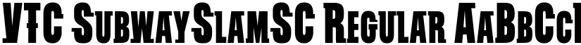 VTC SubwaySlamSC Regular font
