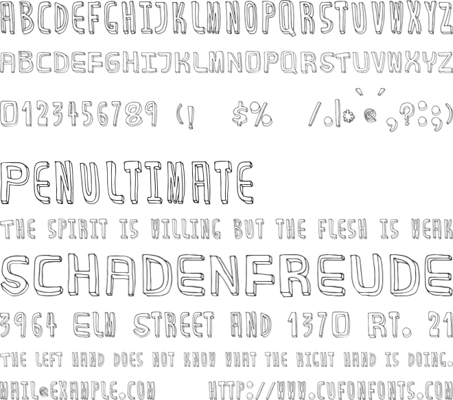 BuDtendEr font preview