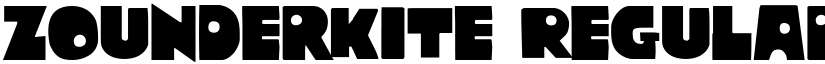 Zounderkite Regular font