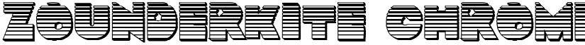 Zounderkite Chrome Regular font