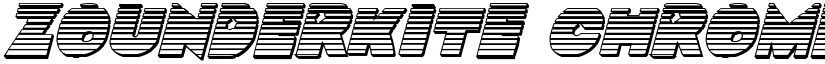 Zounderkite Chrome Italic Italic font