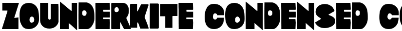 Zounderkite Condensed Condensed font
