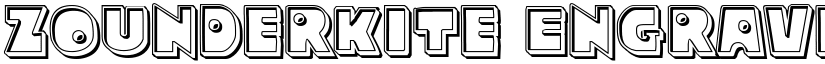 Zounderkite Engraved Regular font