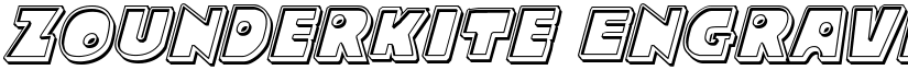 Zounderkite Engraved Italic Italic font