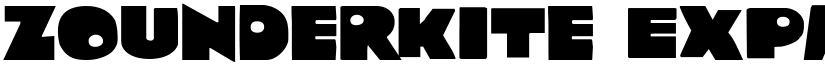 Zounderkite Expanded Expanded font
