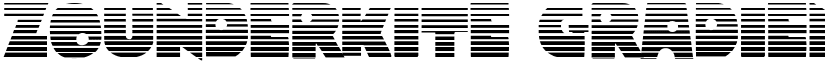 Zounderkite Gradient Regular font