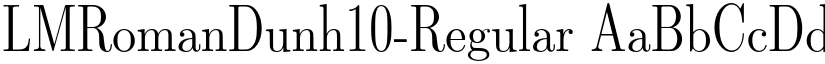 LMRomanDunh10-Regular font