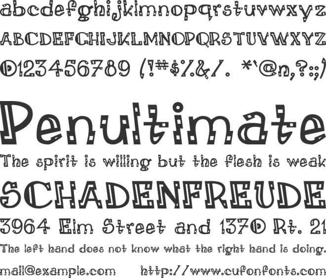 LEADville ASTROnaut System font preview