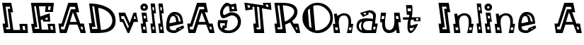 LEADvilleASTROnaut Inline font