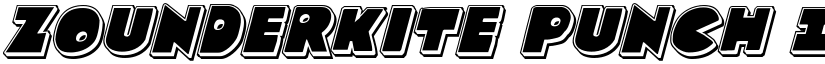 Zounderkite Punch Italic Italic font