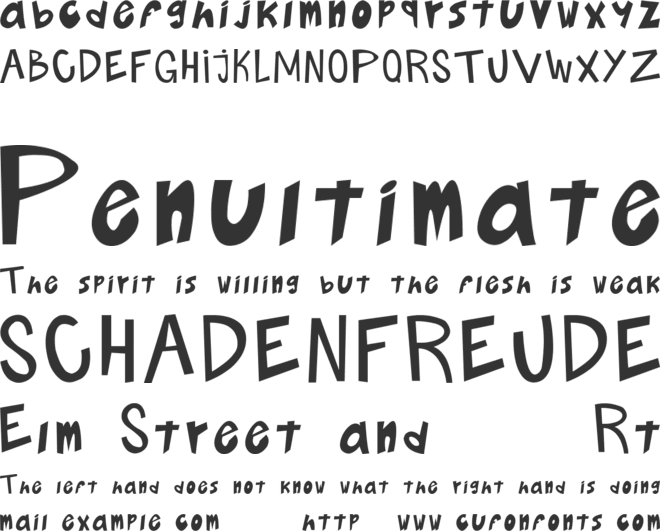 BOLUDOS font preview