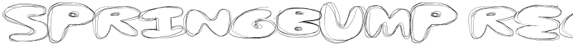 SpringBump Regular font