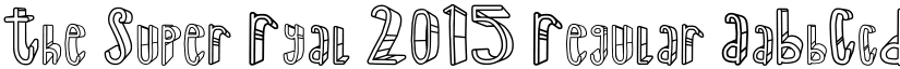 The Super Ryal 2015 Regular font