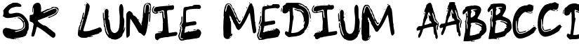 SK_LUNIE Medium font