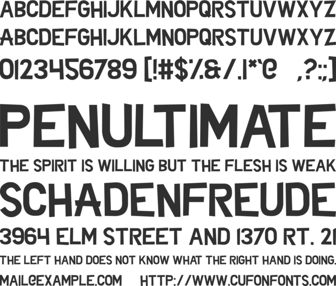 Zed Said font preview