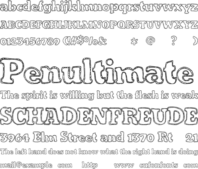 FreshCandies font preview