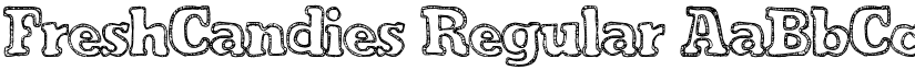 FreshCandies Regular font