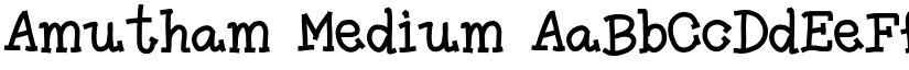Amutham Medium font