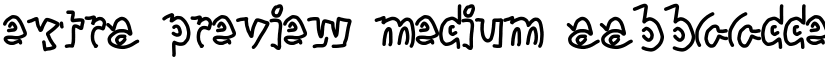 extra preview Medium font
