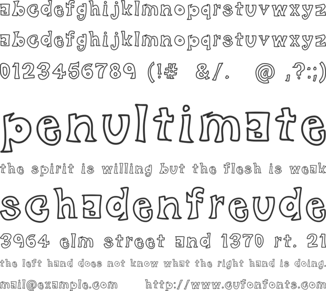 black friday font preview