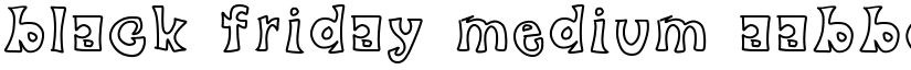 black friday Medium font