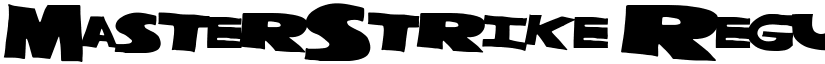 MasterStrike Regular font