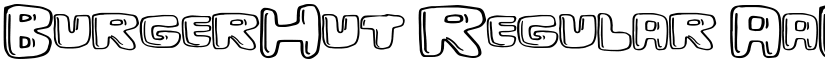 BurgerHut Regular font