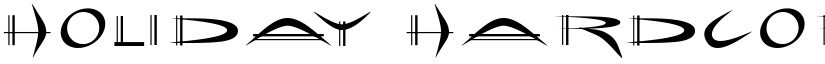 Holiday hardcore Bold font