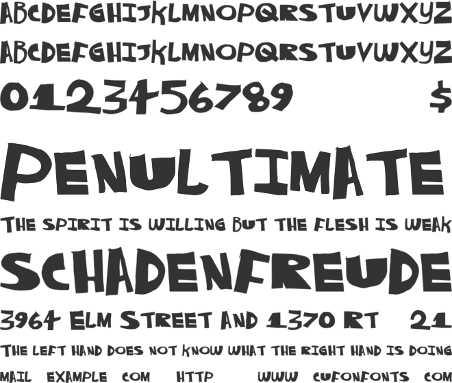 AlwaysNever font preview