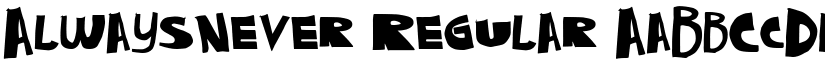 AlwaysNever font download