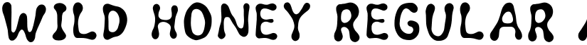 Wild honey Regular font