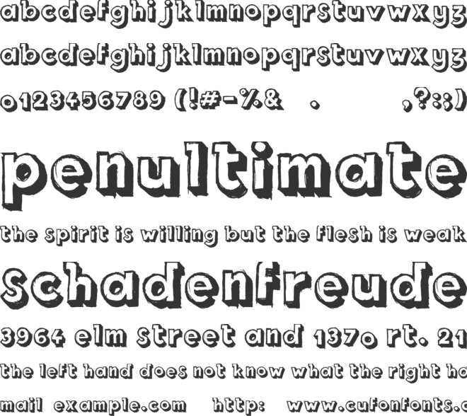 Royal Delight Shad font preview