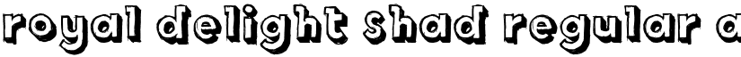Royal Delight Shad Regular font