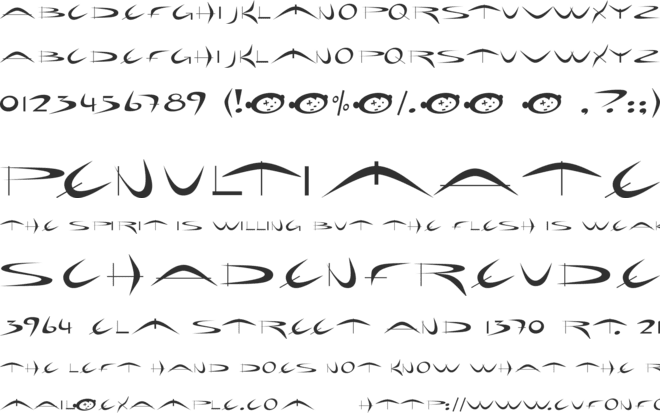 Holiday Hardcore font preview